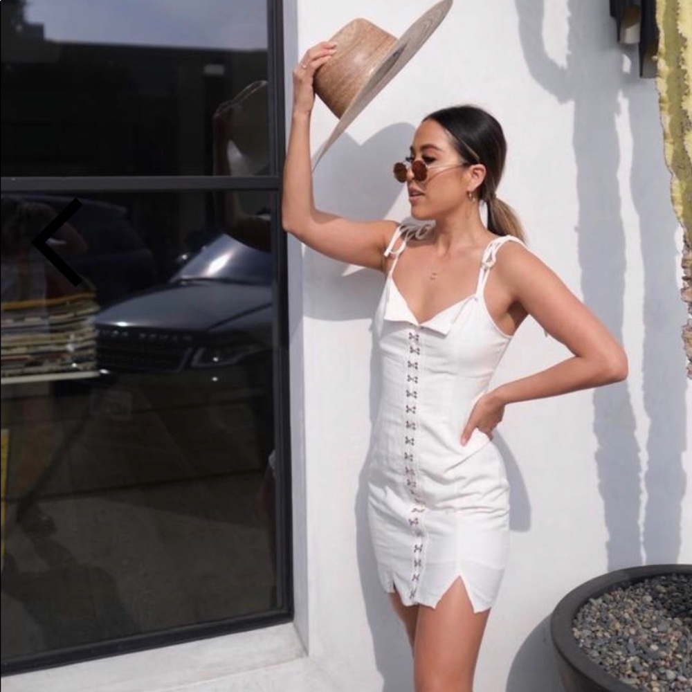 Coastline White Mini Dress